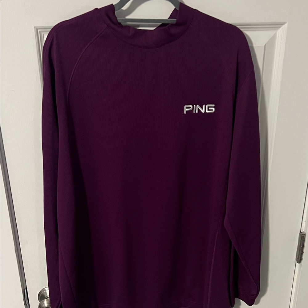 Ping Crew Neck Pullover in Deep Plum
